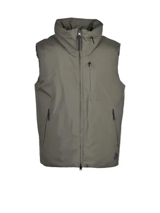 People of Shibuya Quilted High-Collar Vest With Zippered Pockets