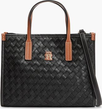 Tommy Hilfiger Womens Tommy Hilfiger TH City Womens Mini Tote Bag - Black Mix - Size: ONE size