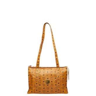 MCM Bolso Tote Visetos Pre-owned - Pre-owned - Mujer - Marr&oacute;n - ONE SIZE