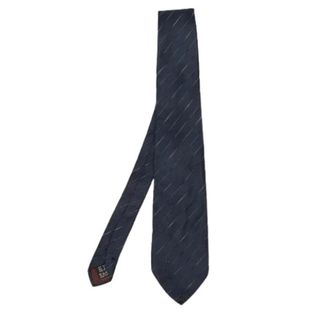 Valentino Pre-owned Navy gestreepte zijden stropdas - Heren - Pre-owned - Blauw - Maat: ONE Size Zijde