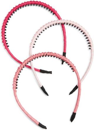 Chelsea28 Assorted 3-Pack Comb Headbands in Red Multi at Nordstrom