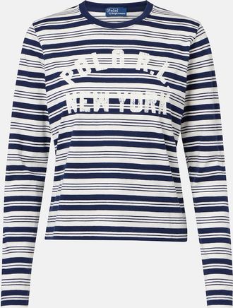 Polo Ralph Lauren Printed striped cotton T-shirt