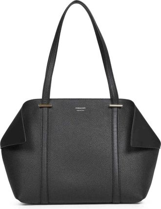 Ferragamo Tote Bags, female, Black, Size: ONE SIZE Scarf TT M Tote