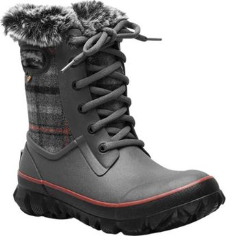 Bogs Womens Arcata Cozy Winter Boots In Dark Grey Multi