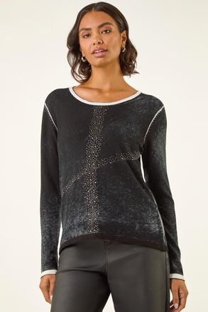 Roman Embellished Soft Knit Jumper