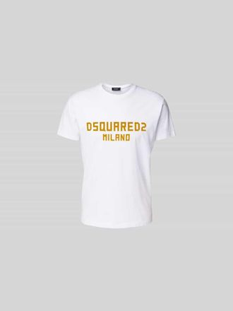 Dsquared2 T-Shirt mit Label-Detail in Weiss, Gr&ouml;&szlig;e XL