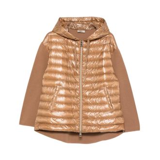Herno Winter Jackets, female, Beige, Size: XL C/Maglia Coat