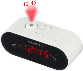 Majestic New Majestic Rs-137 Reloj Despertador Digital Negro, Blanco