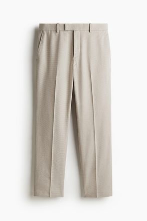 H&M Elegante Hose aus Leinenmix in Regular Fit - Hellbeige