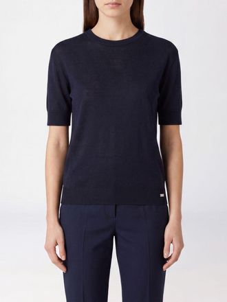Herno Short-Sleeved Crewneck T-Shirt in a Lyocell and Cotton Blend