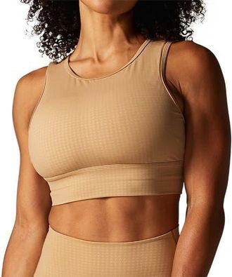 Tavi Agility Bra in Camel Houndstooth at Nordstrom, Size X-Large