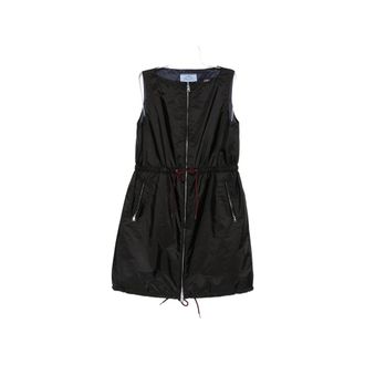 Prada Drawstring-waist Sleeveless Mini Dress
