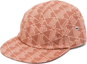 Lacoste printed twill cap - unisex - Cotton - S - Brown