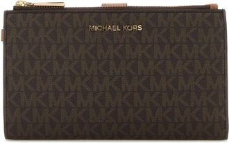 Michael Kors Jet Set Double Zip Wristlet - Dames - Portefeuilles - Veelkleurig - ONE Size - Polyester - Accessoires