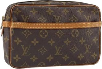 Louis Vuitton Pre-owned Clutches, female, Brown, Size: ONE SIZE Pre-owned Canvas Clutch