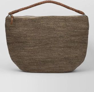 Ibeliv shoulder bag textured surface braided handle