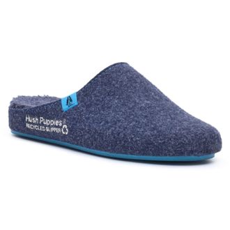 Hush Puppies De Goede Polyester Heren Navy Blauwe Slippers