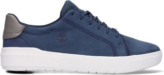 Timberland Schoenen, Heren, Blauw, 42 EU, Katoen, Blauwe Nubuck Oxford Sneakers