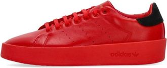 adidas Stan Smith Relasted Lage Sneaker - Heren - Skateschoenen - Rood - 45 1/3 EU - Leer - Fitness