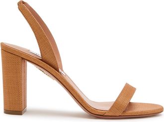 Aquazzura Aquazzura So Nude 85 Woven Sandals - Brown - 38 (IT38 / UK5)