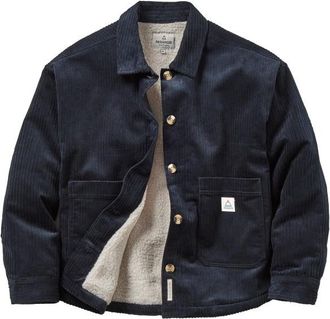 Passenger Flint Corduroy Overshirt 2.0 Freizeitjacke f&uuml;r Damen | schwarz/blau