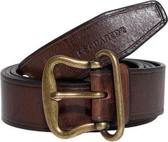 Dsquared2 Brown Solid Formal Belt