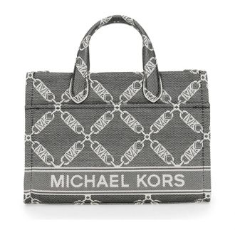 Michael Kors Tote Bags, female, Black, Size: ONE SIZE Gigi Small Embossed Pebbled Leather Messenger Bag