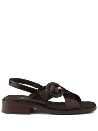 Prada sandalen met gespen