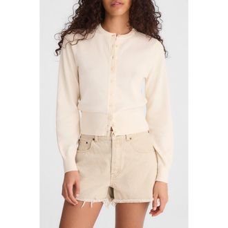 Madewell Button Front Cotton Cardigan in Vintage Ivory at Nordstrom, Size Xx-Large