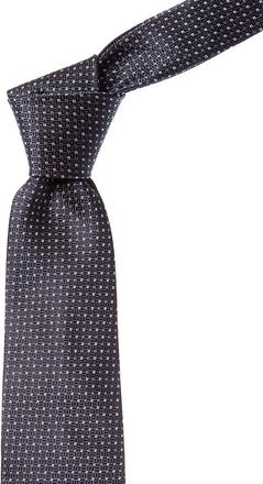 Canali Navy Silk Tie