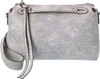 Fendi Fendi By The Way Soft Medium Denim-Effect Leather Shoulder Bag
