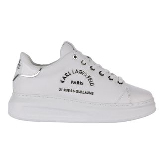 Karl Lagerfeld Sneakers, female, White, 6 UK, Maison Lace-Up Trainers