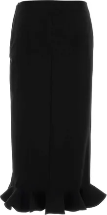 Moschino Womens Black Jersey Skirt Nero Gonne