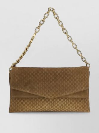 Gucci suede leather shoulder bag