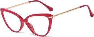 Generic Cat Eye Reading Glasses - Fashion Large Frame, Blue Light Blocking Computer Glasses for Presbyopia