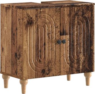 vidaXL Mueble De Lavabo Para Ba&ntilde;o Alkmaar Madera Envejecida Vidaxl