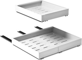 Sorbus Set Of 2 Extendable Pull-Out Storage Racks