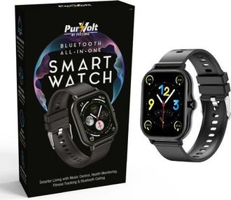 Pursonic Bluetooth Smart Watch with Health Tracking in Black at Nordstrom