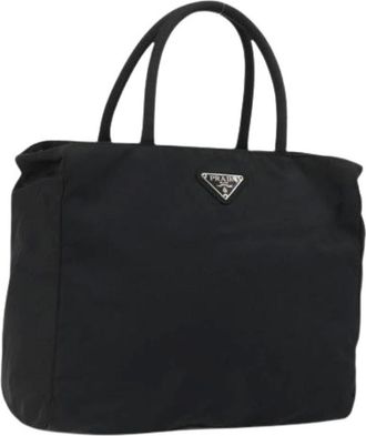 Prada Pre-owned Tote Bags, female, Black, Size: ONE SIZE Pre-owned Vintage Tote Bag