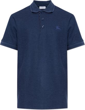 Burberry Eddie Polo Shirt - Heren - Polos - Blauw - M - Katoen - Tops
