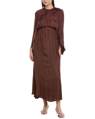 WeWoreWhat Halter Cape Midi Dress
