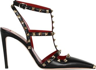 Valentino Dames, Schoenen, Zwart, Maat: 38 1/2 EU Leer