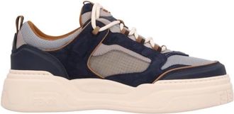 Fendi Force Sneakers - Heren - Sneakers - Blauw - 45 EU - Leer - Schoenen