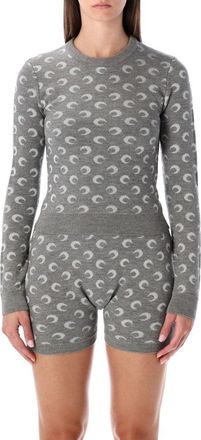 Marine Serre Moon Jacquard Sweater
