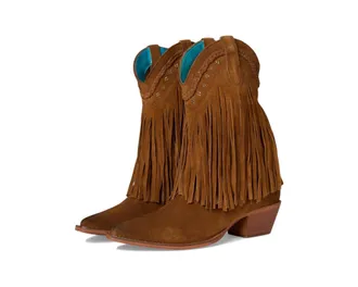 Roan Womens Set Up Fringe Boot In Cognac
