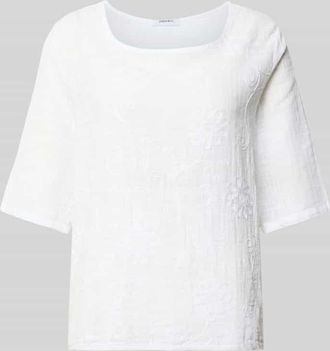 Zabaione T-Shirt mit Rundhalsausschnitt Modell Li44alii in Weiss, Gr&ouml;&szlig;e XXL