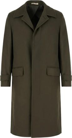 Corneliani Enkelrij jas - Heren - Mantel - Groen - L - Jassen