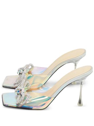 Mach & Mach Sandalen met dubbele strik - Wit