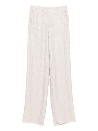 Emporio Armani Womens Straight-Leg Trousers