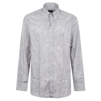 Etro Casual overhemd - Heren - Overhemden - Blauw - Maat: 2XL